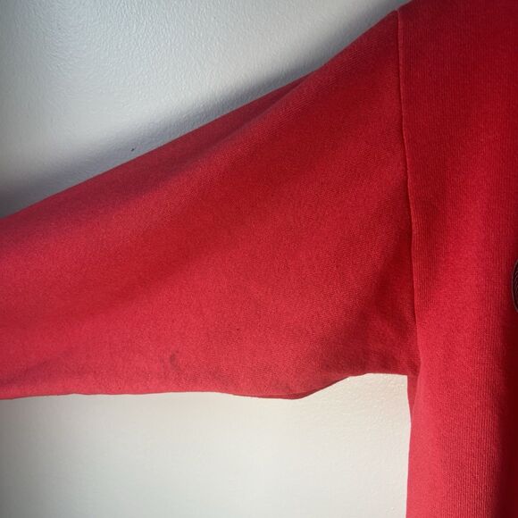 Mickey's Stuff For Kids Red Crew Sweatshirt w mickey faces, suspect L/XL - Picture 3 of 14